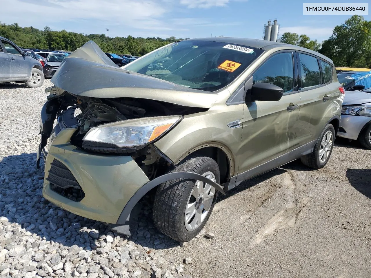 2013 Ford Escape S VIN: 1FMCU0F74DUB36440 Lot: 66093954