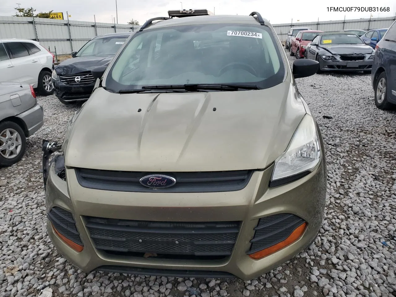 2013 Ford Escape S VIN: 1FMCU0F79DUB31668 Lot: 70700234