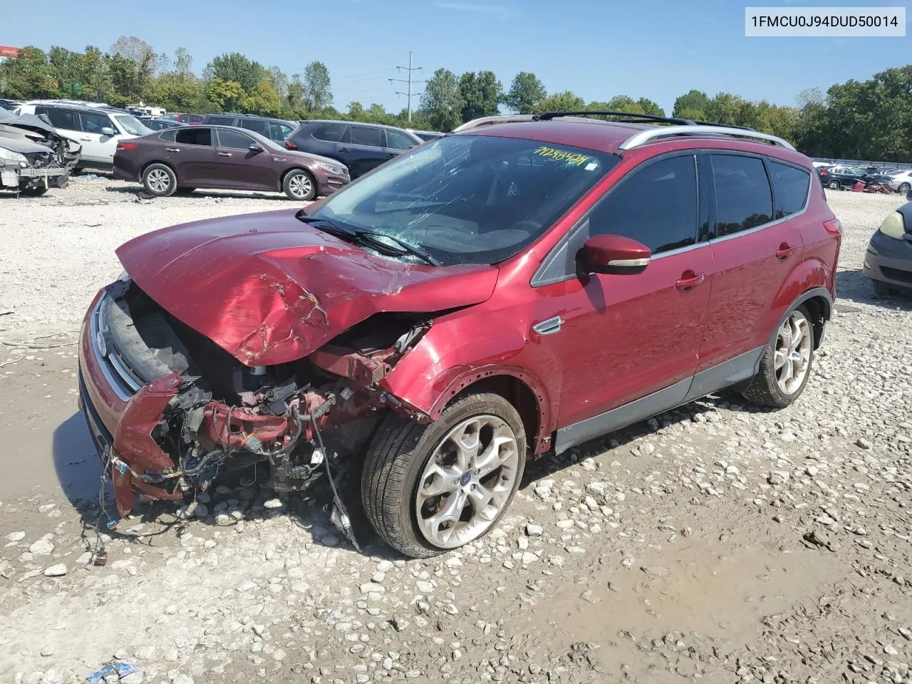 2013 Ford Escape Titanium VIN: 1FMCU0J94DUD50014 Lot: 71248424