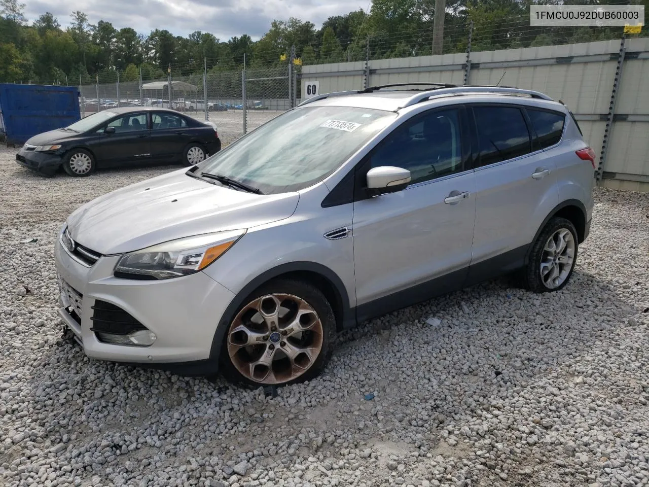 2013 Ford Escape Titanium VIN: 1FMCU0J92DUB60003 Lot: 71713574