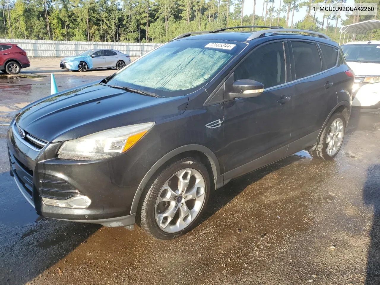 2013 Ford Escape Titanium VIN: 1FMCU0J92DUA42260 Lot: 72505344