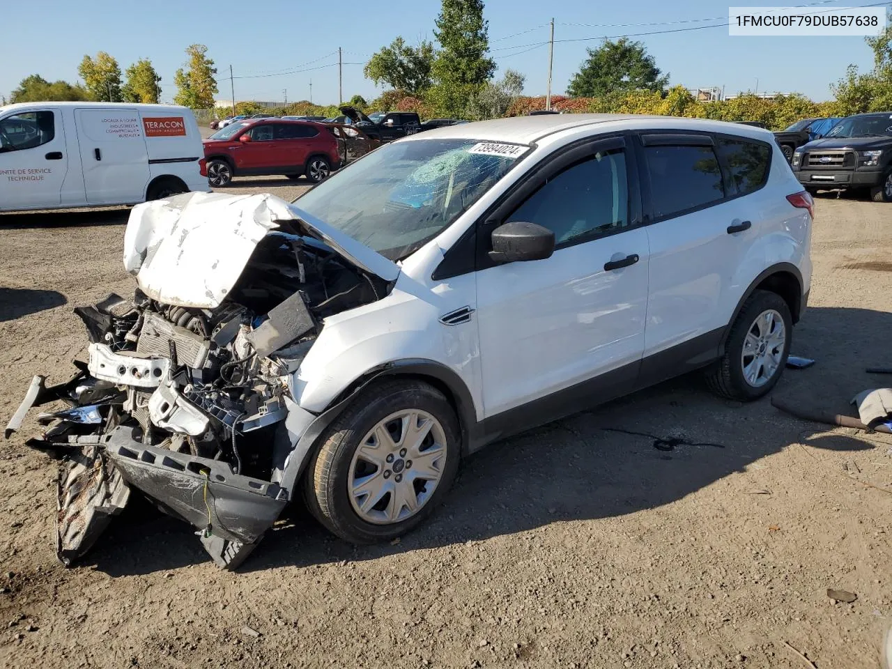 2013 Ford Escape S VIN: 1FMCU0F79DUB57638 Lot: 73994024