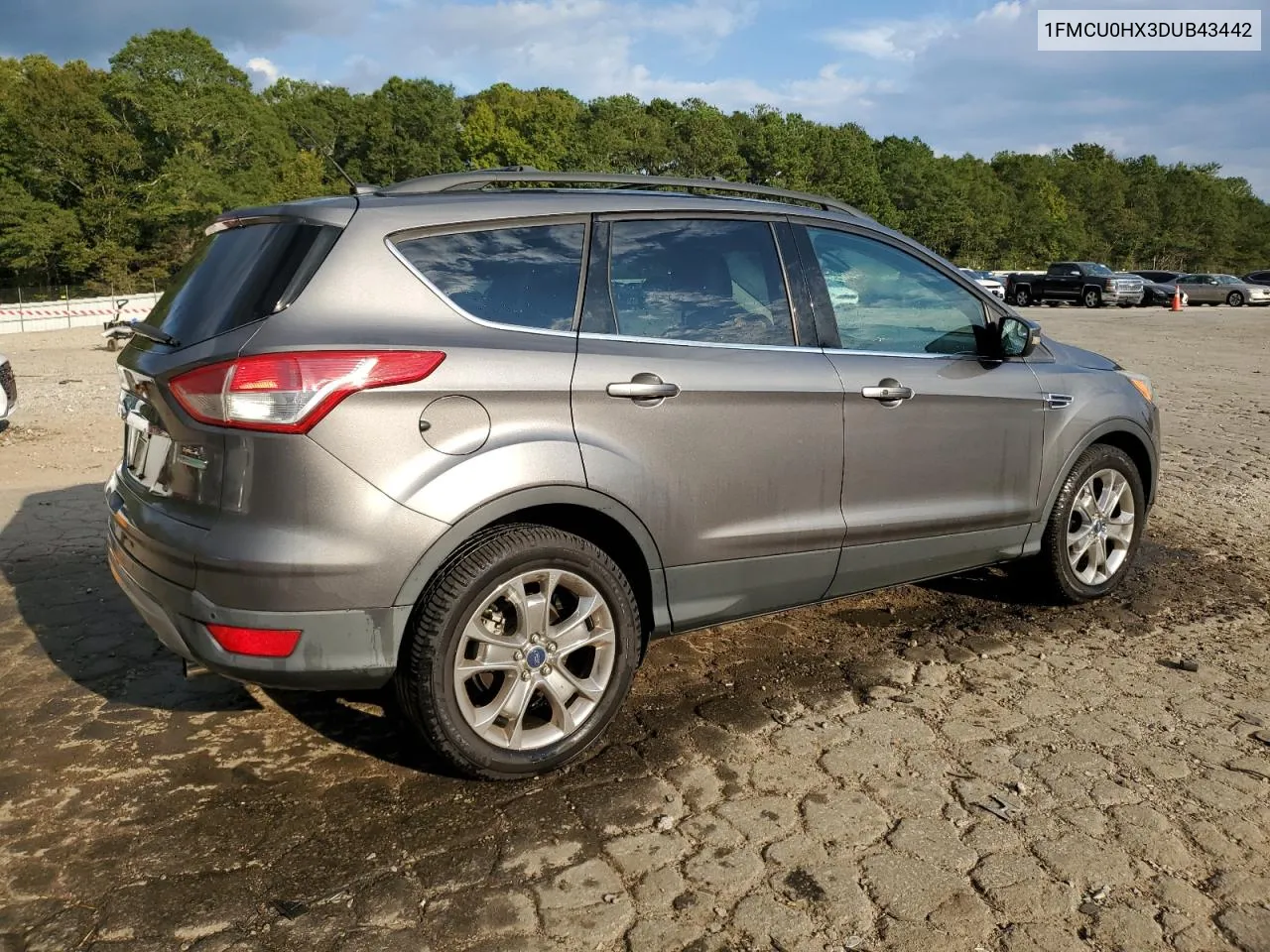 2013 Ford Escape Sel VIN: 1FMCU0HX3DUB43442 Lot: 74062424