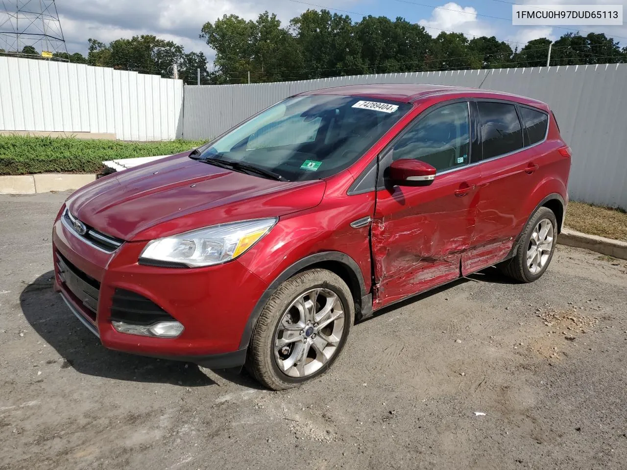 2013 Ford Escape Sel VIN: 1FMCU0H97DUD65113 Lot: 74289404