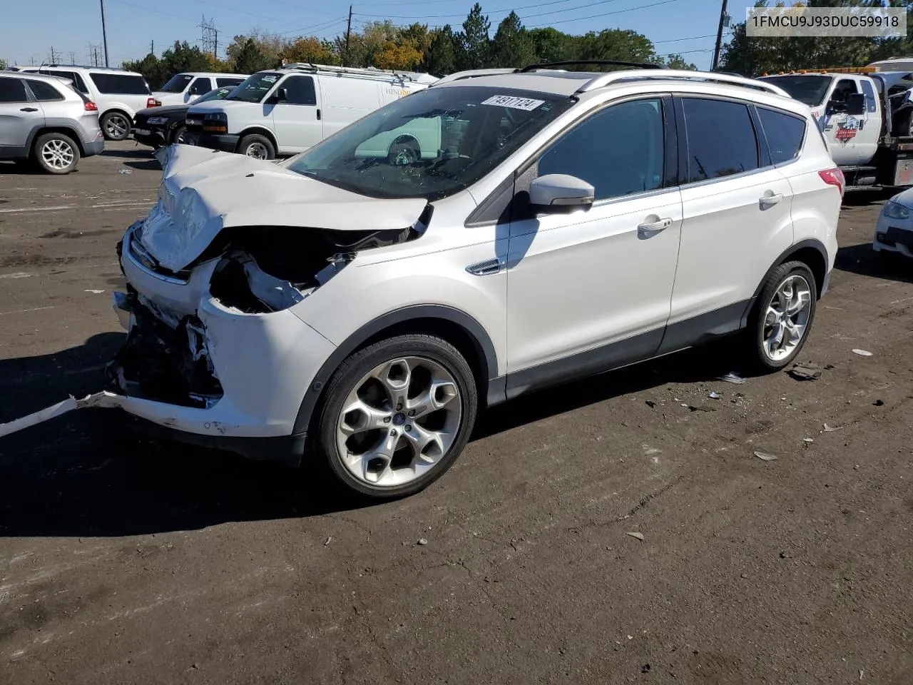 2013 Ford Escape Titanium VIN: 1FMCU9J93DUC59918 Lot: 74917124