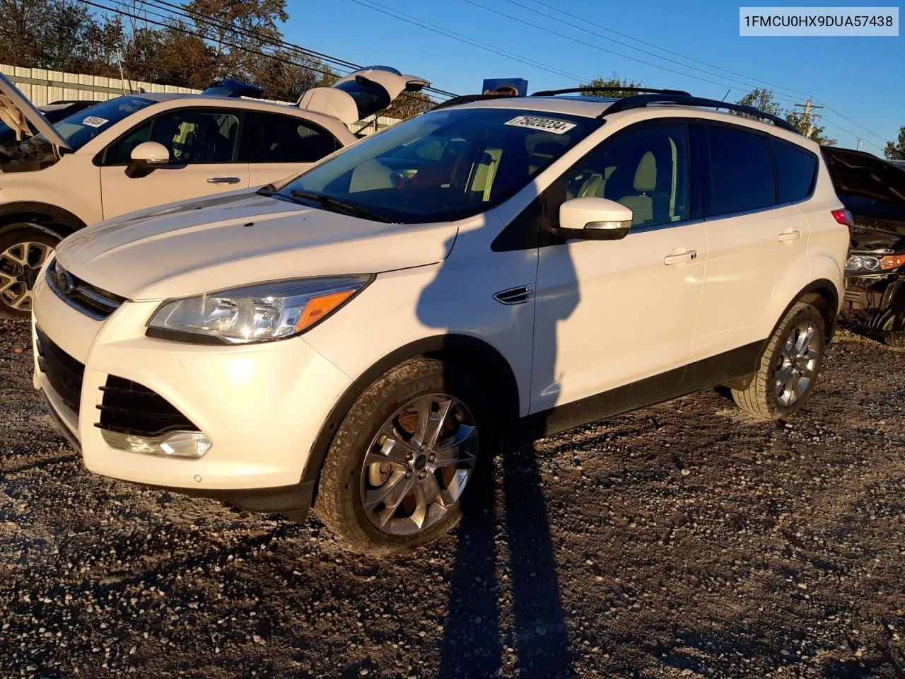 2013 Ford Escape Sel VIN: 1FMCU0HX9DUA57438 Lot: 75020234