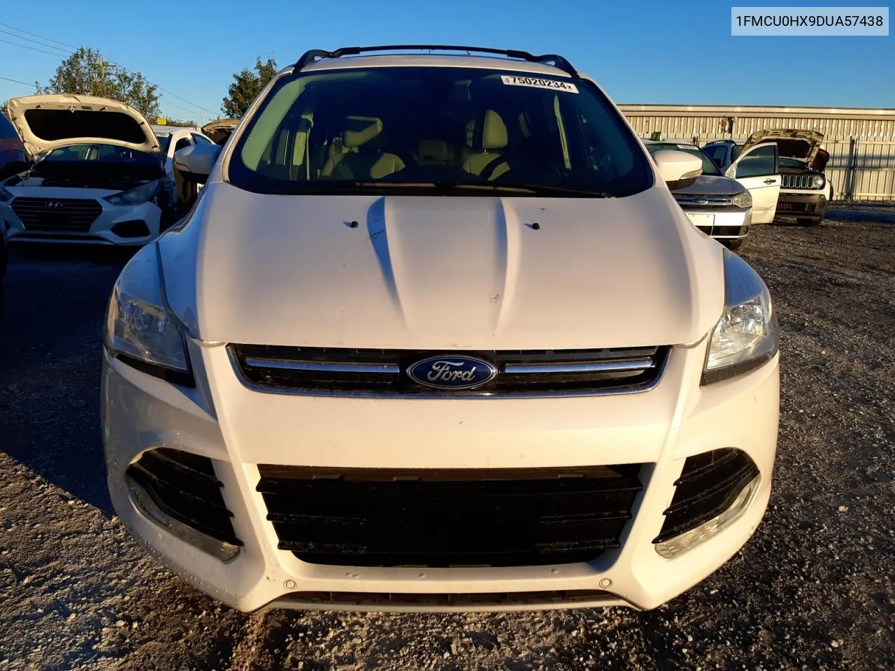 2013 Ford Escape Sel VIN: 1FMCU0HX9DUA57438 Lot: 75020234