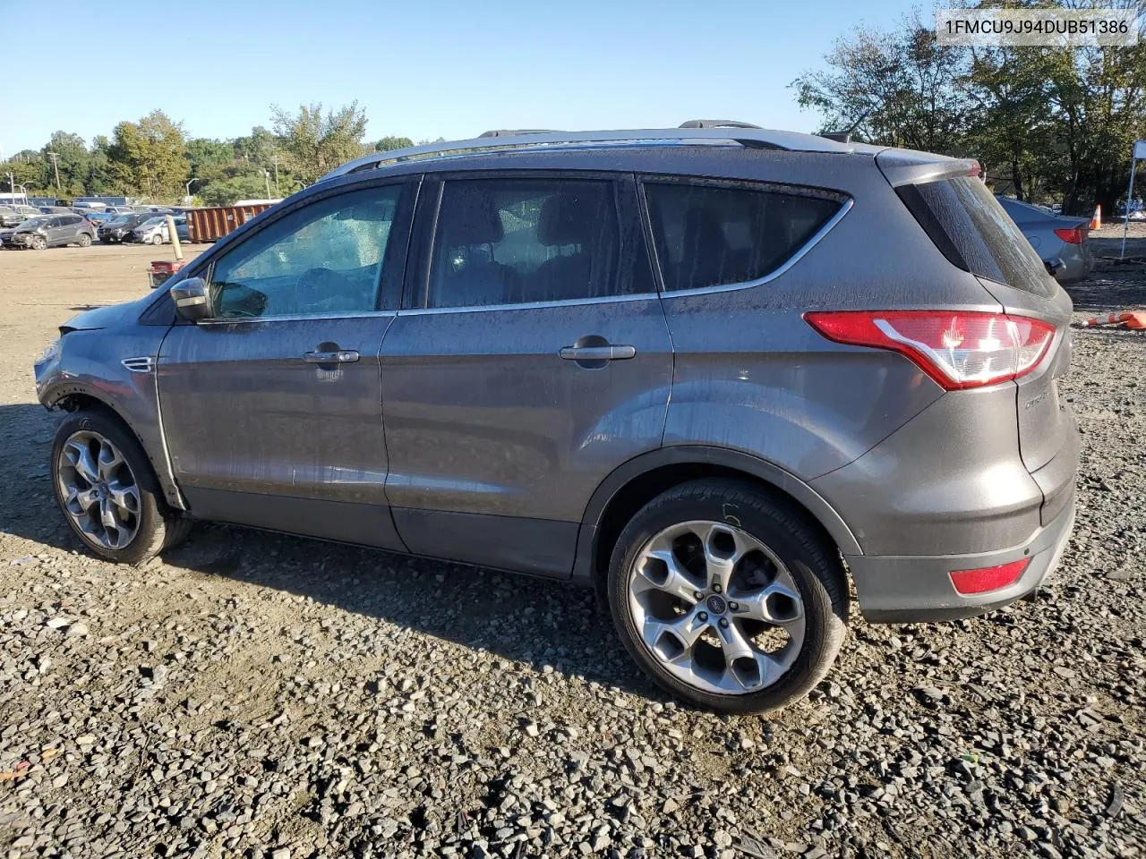 2013 Ford Escape Titanium VIN: 1FMCU9J94DUB51386 Lot: 75200204