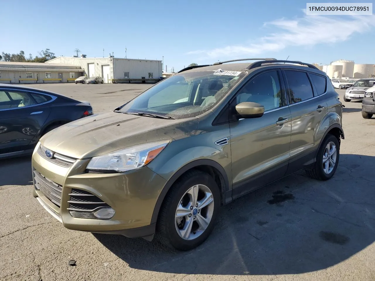 2013 Ford Escape Se VIN: 1FMCU0G94DUC78951 Lot: 75731734