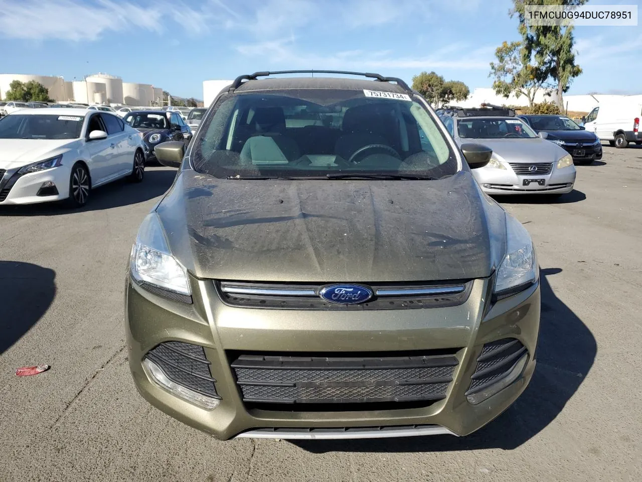 2013 Ford Escape Se VIN: 1FMCU0G94DUC78951 Lot: 75731734