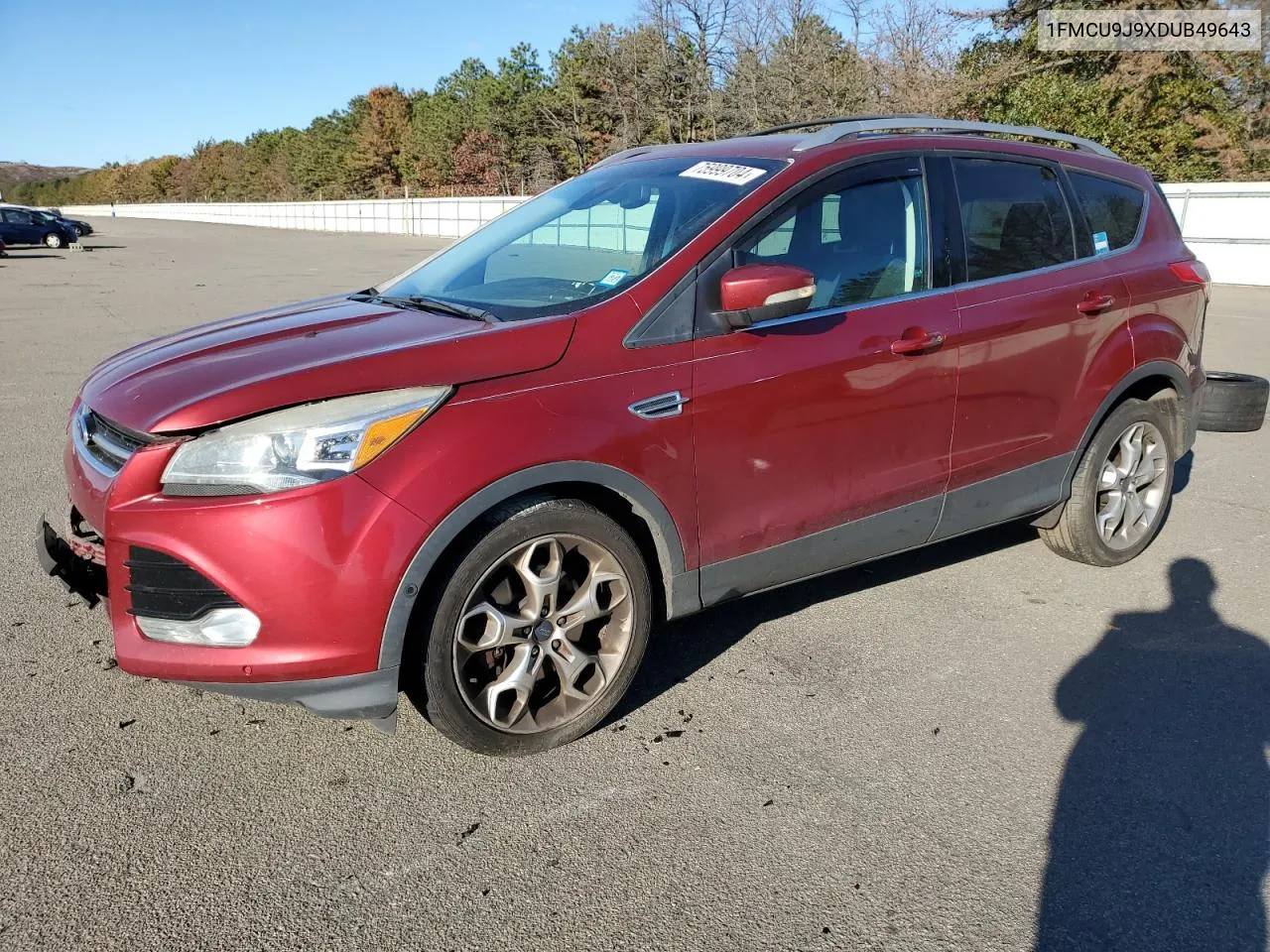 2013 Ford Escape Titanium VIN: 1FMCU9J9XDUB49643 Lot: 75999704