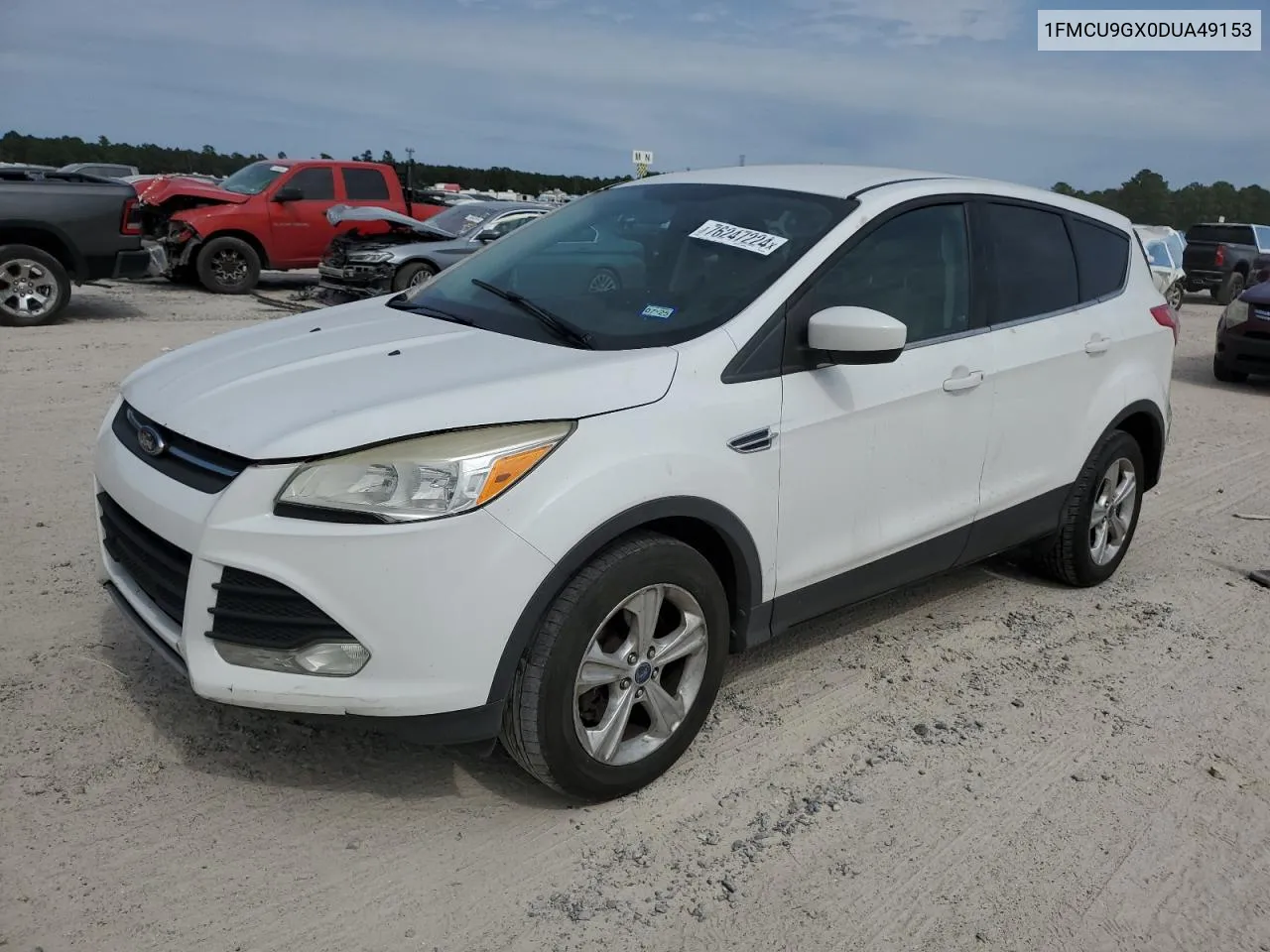 2013 Ford Escape Se VIN: 1FMCU9GX0DUA49153 Lot: 76247224