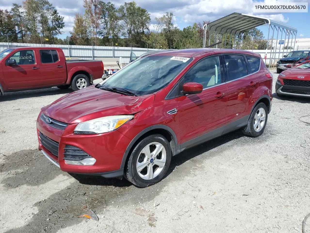 2013 Ford Escape Se VIN: 1FMCU0GX7DUD63670 Lot: 76528664