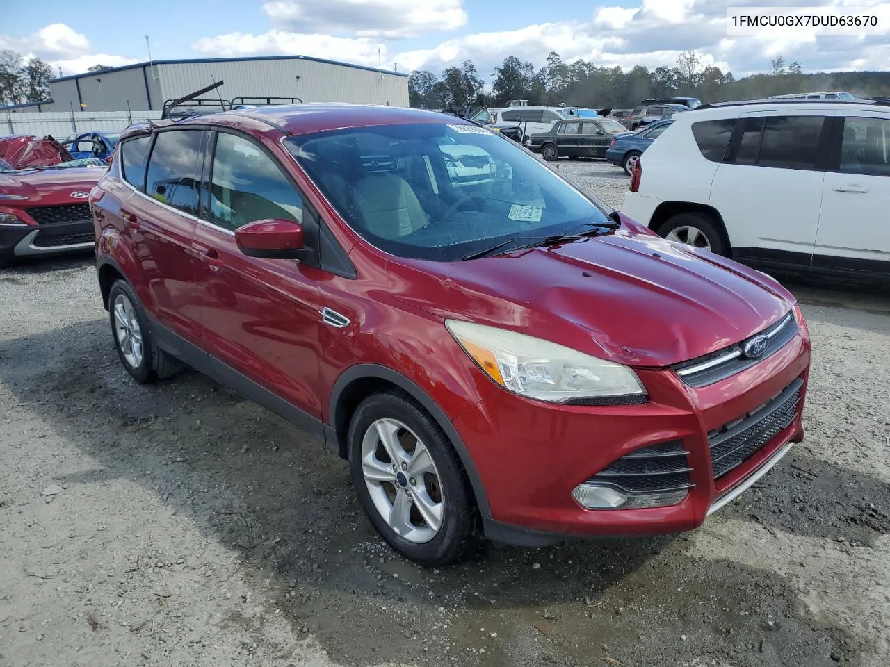 2013 Ford Escape Se VIN: 1FMCU0GX7DUD63670 Lot: 76528664