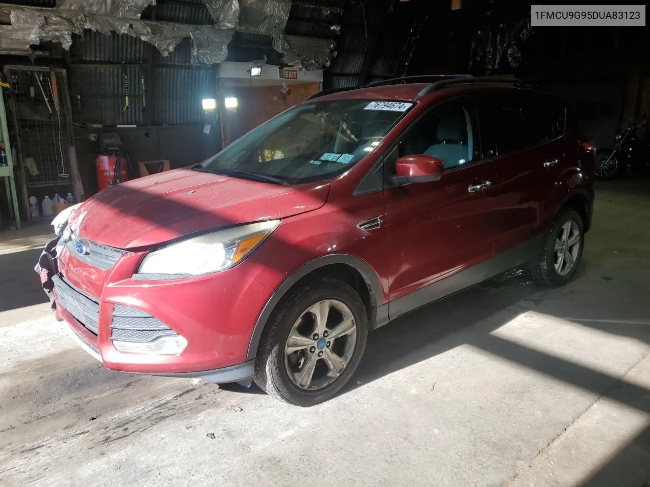 2013 Ford Escape Se VIN: 1FMCU9G95DUA83123 Lot: 76794674