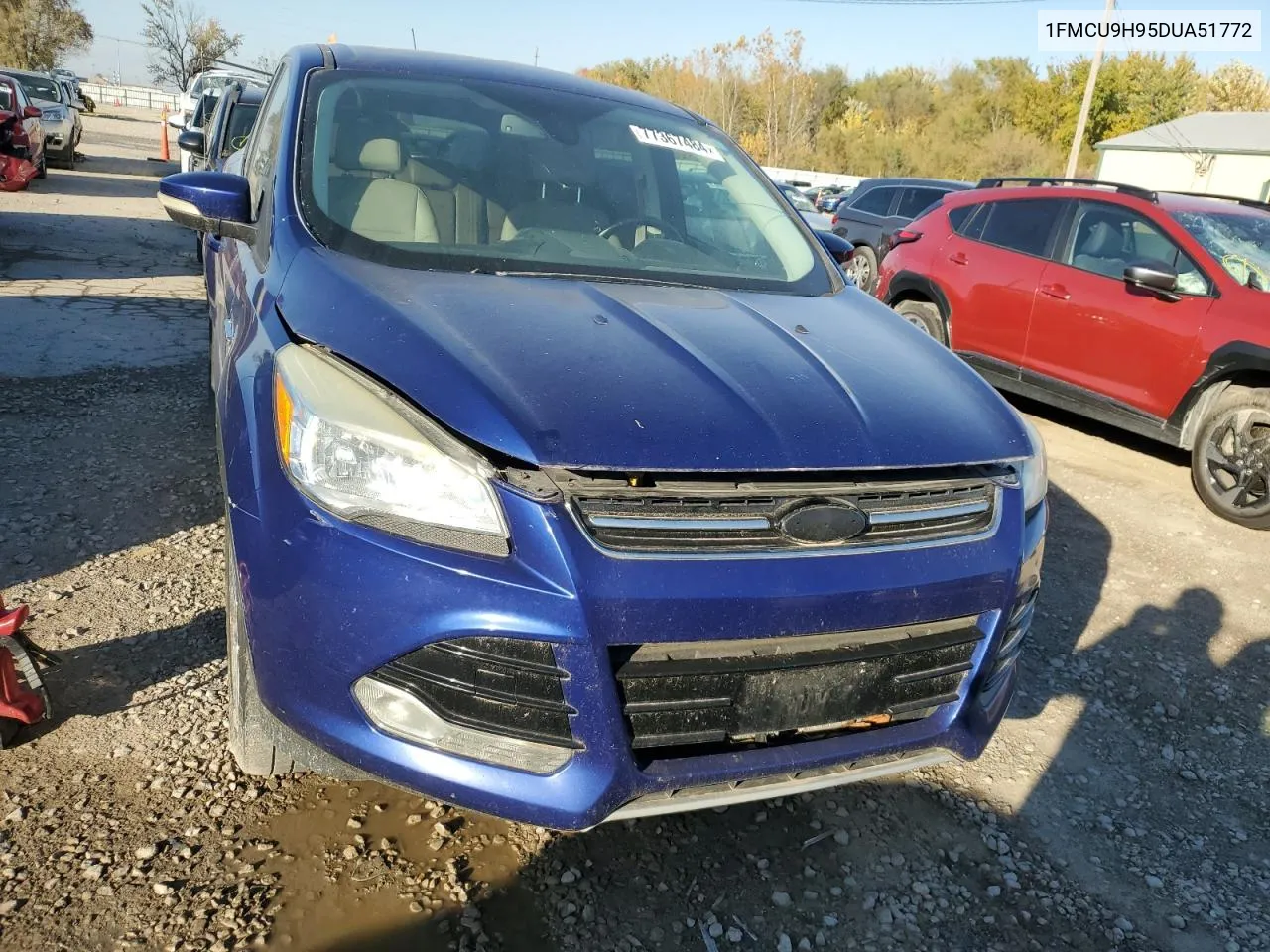 2013 Ford Escape Sel VIN: 1FMCU9H95DUA51772 Lot: 77367484