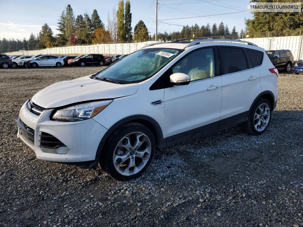 2013 Ford Escape Titanium VIN: 1FMCU9J91DUB97452 Lot: 77482084