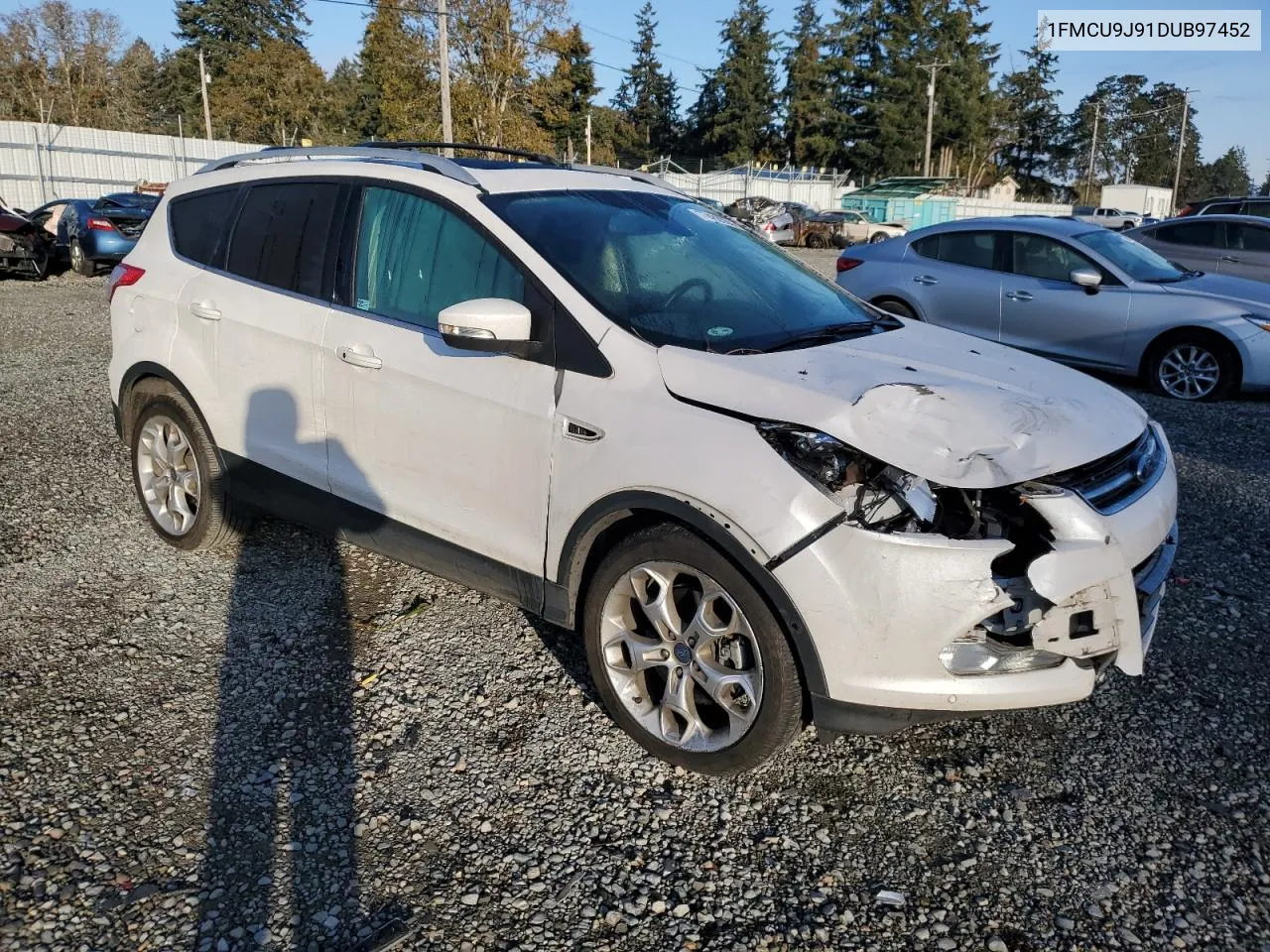 2013 Ford Escape Titanium VIN: 1FMCU9J91DUB97452 Lot: 77482084