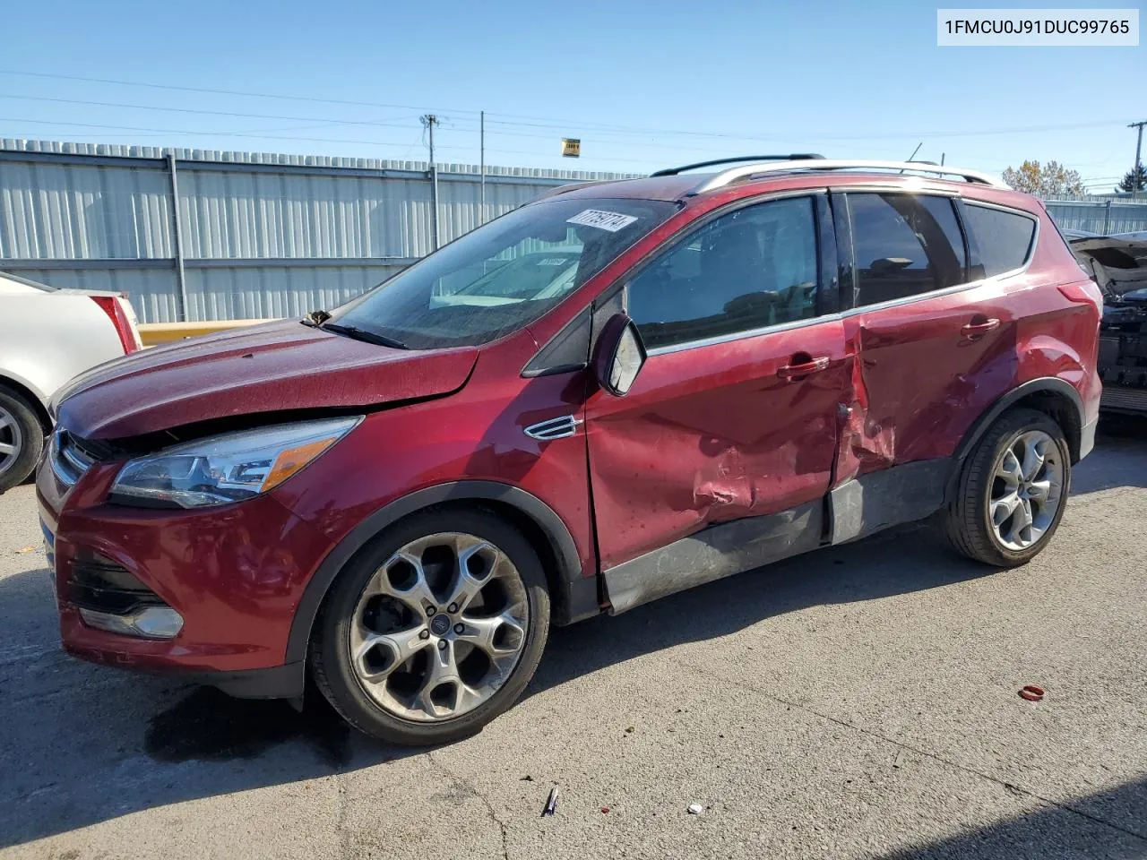 2013 Ford Escape Titanium VIN: 1FMCU0J91DUC99765 Lot: 77759774