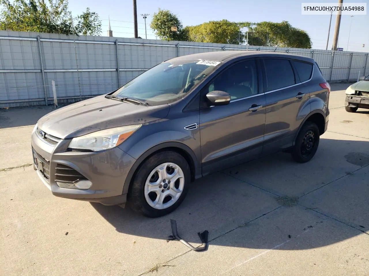 2013 Ford Escape Sel VIN: 1FMCU0HX7DUA54988 Lot: 78138484