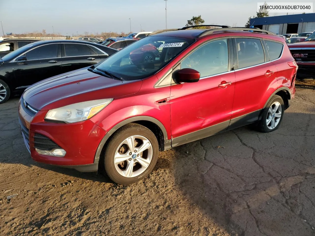 2013 Ford Escape Se VIN: 1FMCU0GX6DUB70040 Lot: 78634724