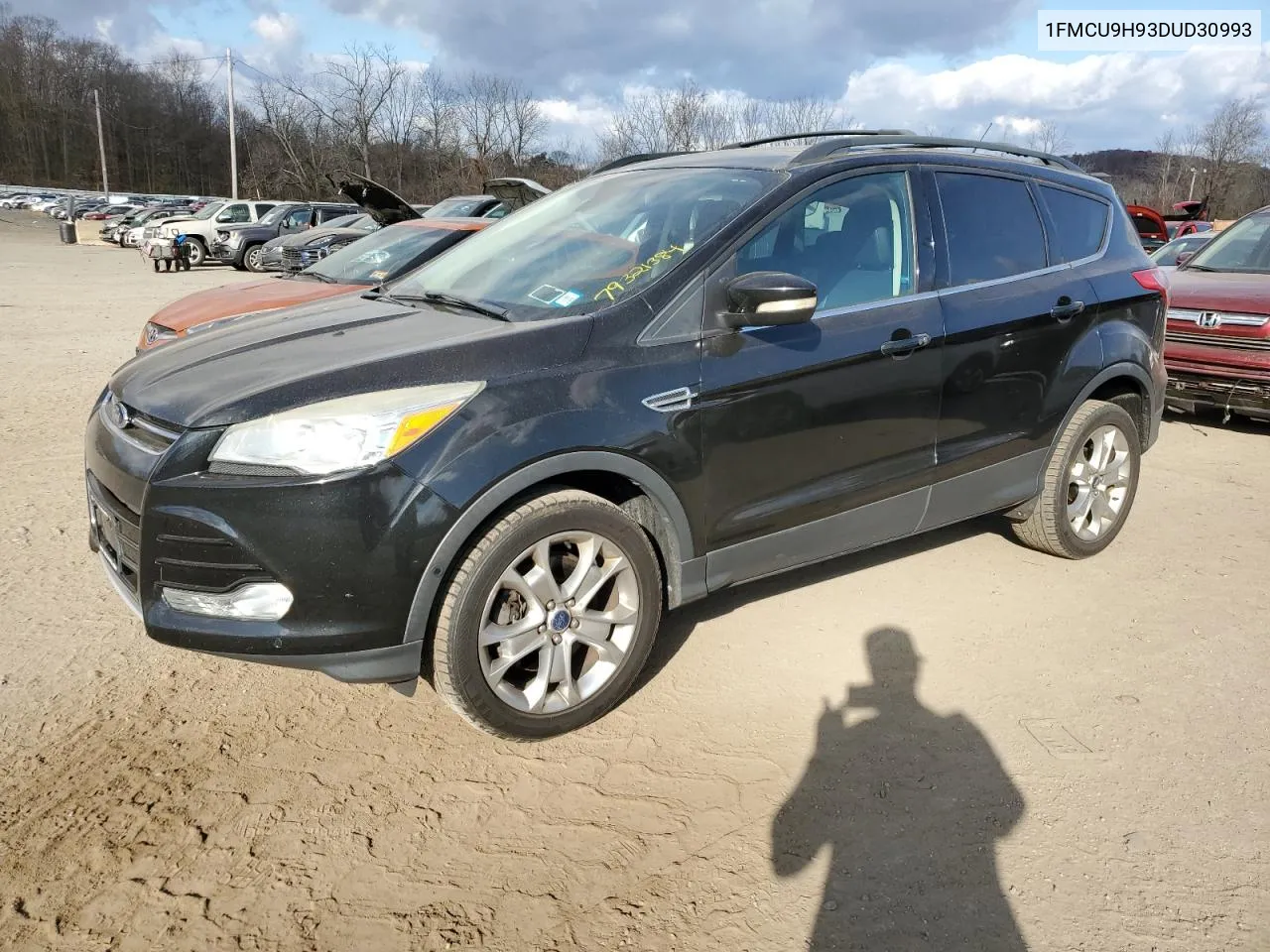 2013 Ford Escape Sel VIN: 1FMCU9H93DUD30993 Lot: 79321384