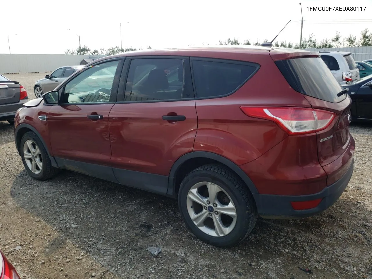 2014 Ford Escape S VIN: 1FMCU0F7XEUA80117 Lot: 60758223