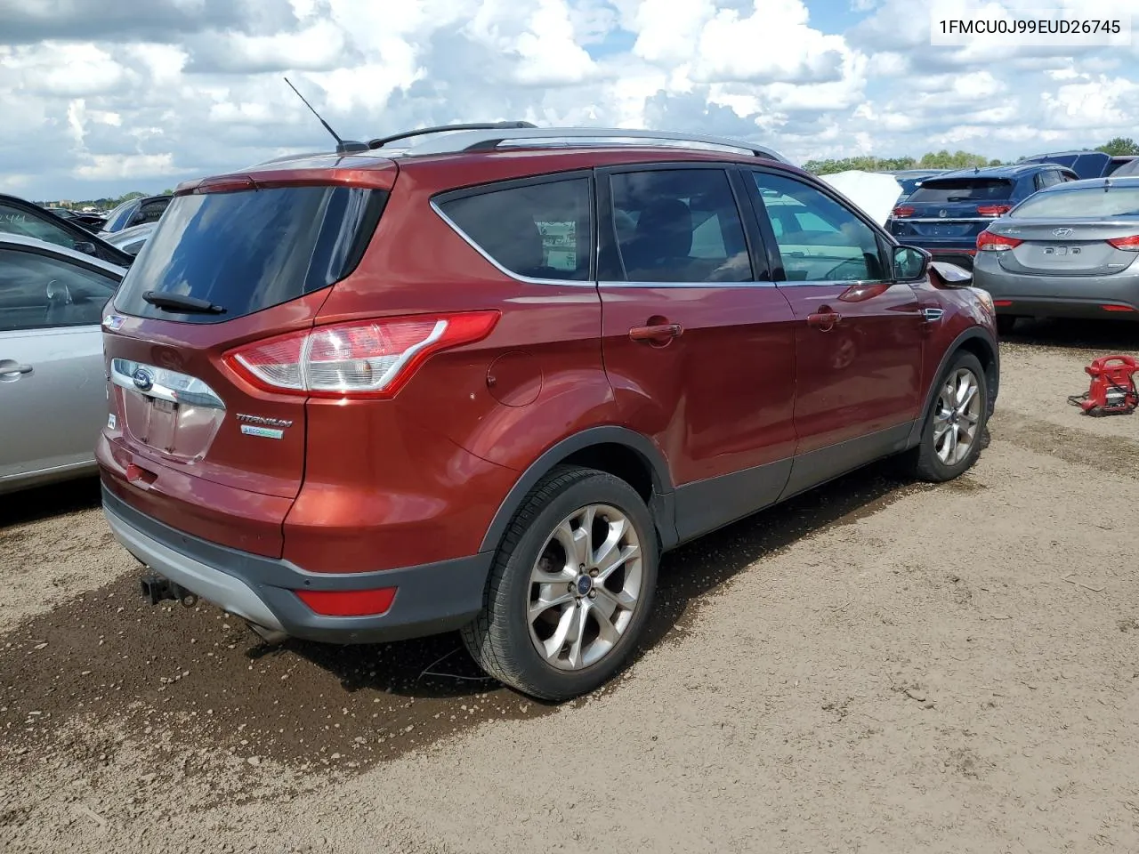 2014 Ford Escape Titanium VIN: 1FMCU0J99EUD26745 Lot: 61326544