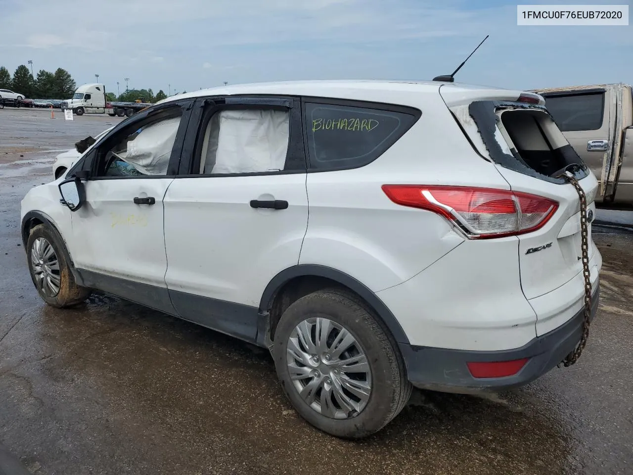 2014 Ford Escape S VIN: 1FMCU0F76EUB72020 Lot: 61881164