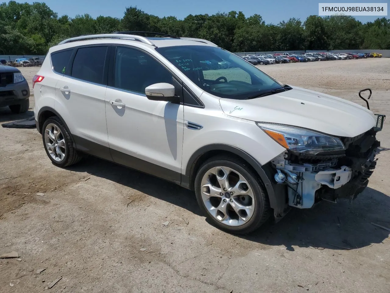 2014 Ford Escape Titanium VIN: 1FMCU0J98EUA38134 Lot: 62098574