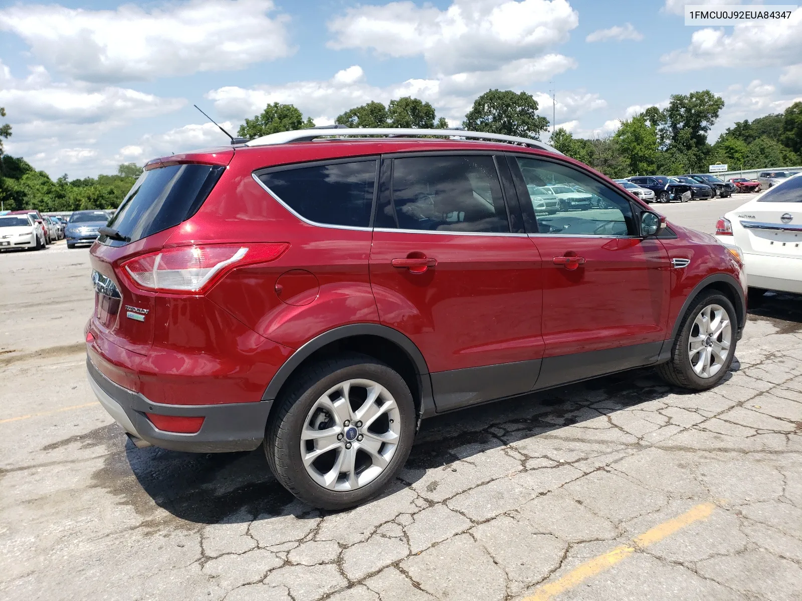 2014 Ford Escape Titanium VIN: 1FMCU0J92EUA84347 Lot: 63536594