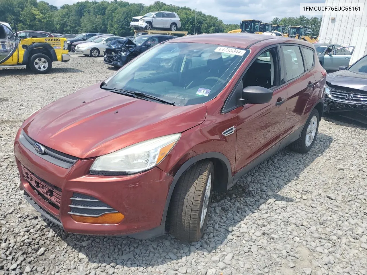 2014 Ford Escape S VIN: 1FMCU0F76EUC56161 Lot: 64795344