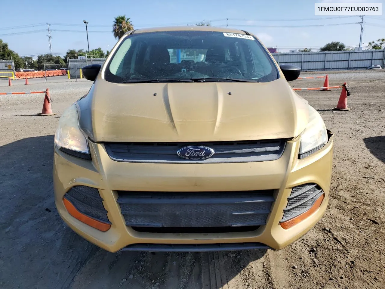 2014 Ford Escape S VIN: 1FMCU0F77EUD80763 Lot: 65178234