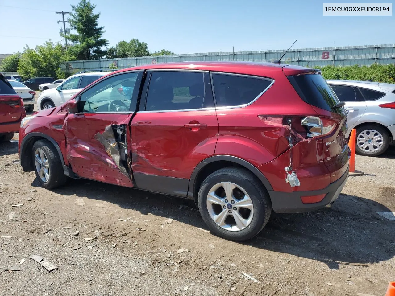 2014 Ford Escape Se VIN: 1FMCU0GXXEUD08194 Lot: 65762124