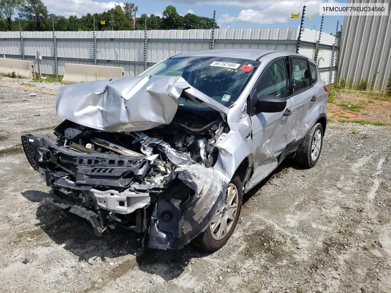 2014 Ford Escape S VIN: 1FMCU0F79EUC34560 Lot: 66752104