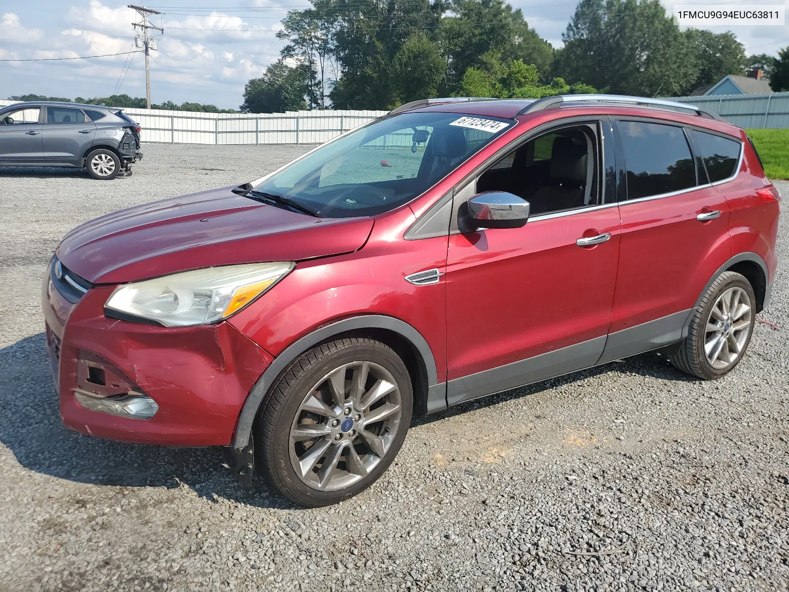 2014 Ford Escape Se VIN: 1FMCU9G94EUC63811 Lot: 67123474