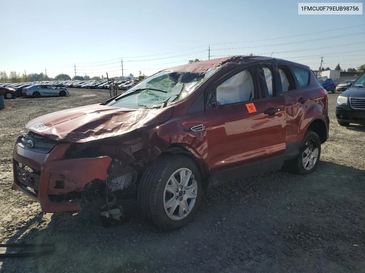 2014 Ford Escape S VIN: 1FMCU0F79EUB98756 Lot: 68650104