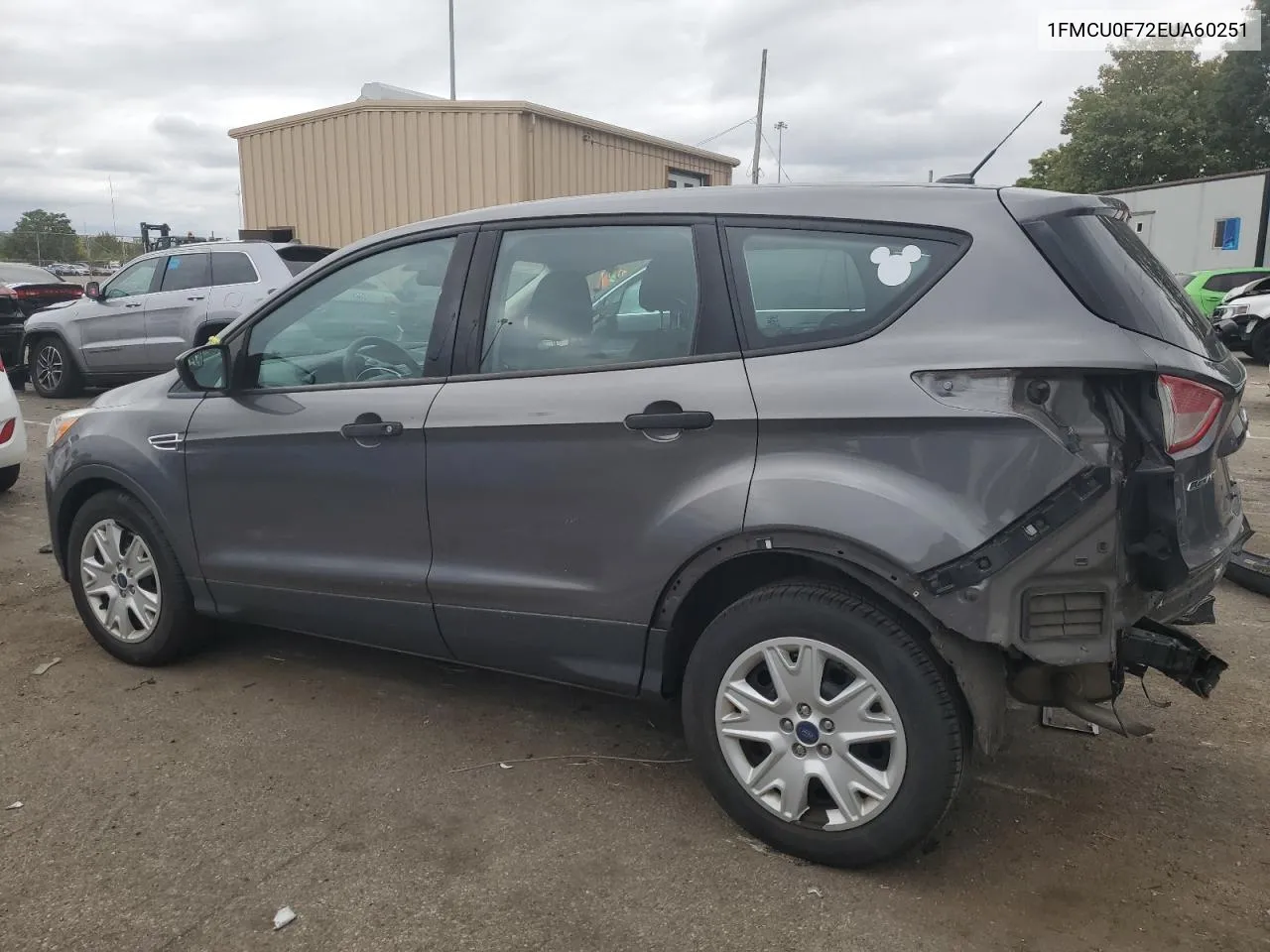 2014 Ford Escape S VIN: 1FMCU0F72EUA60251 Lot: 68871183