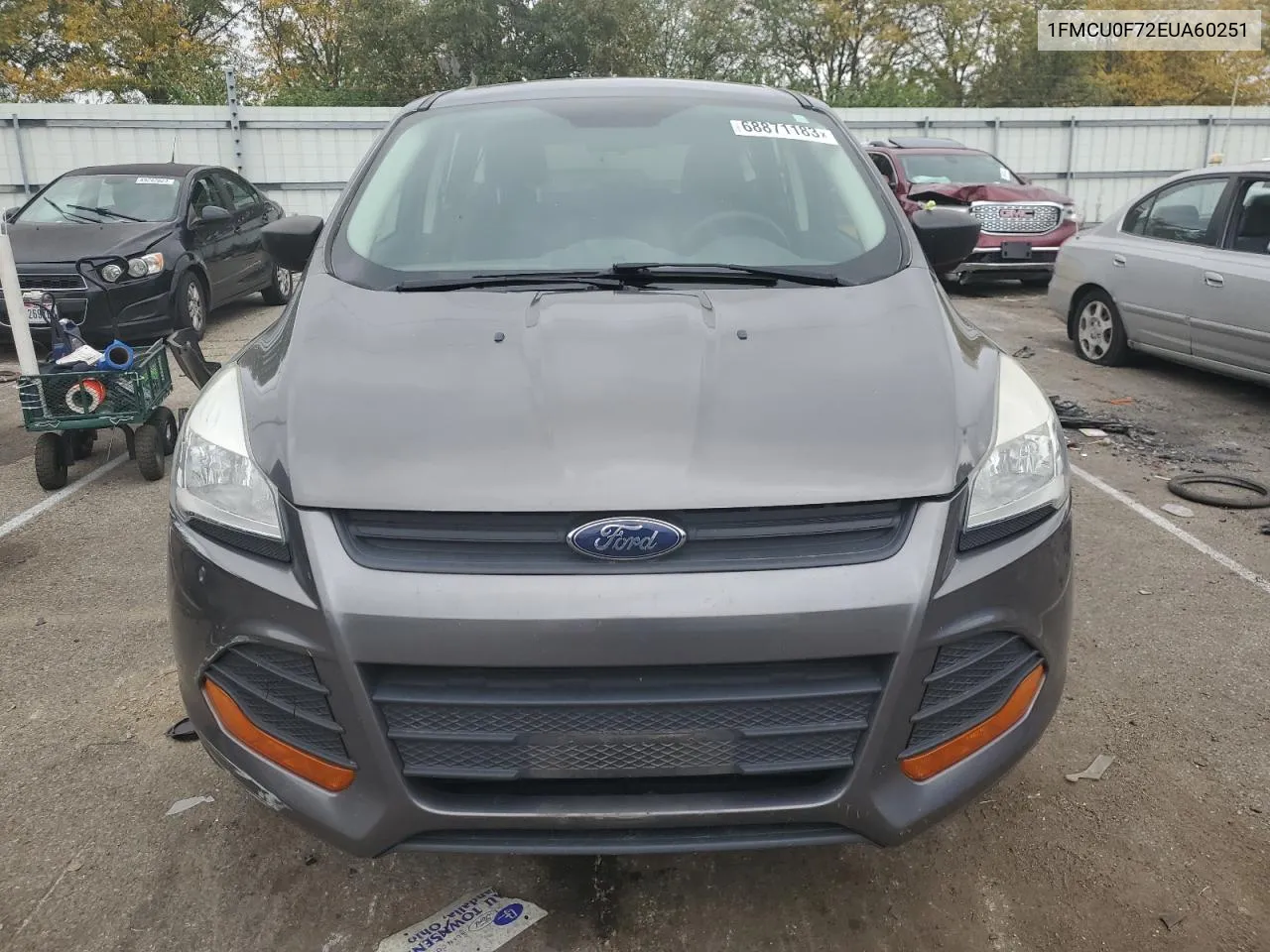 2014 Ford Escape S VIN: 1FMCU0F72EUA60251 Lot: 68871183