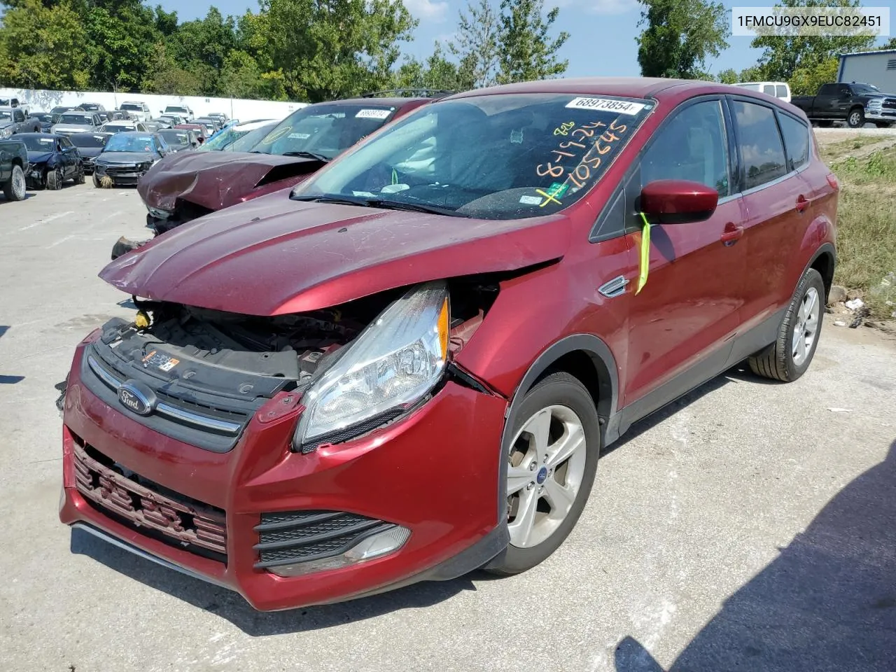 2014 Ford Escape Se VIN: 1FMCU9GX9EUC82451 Lot: 68973854