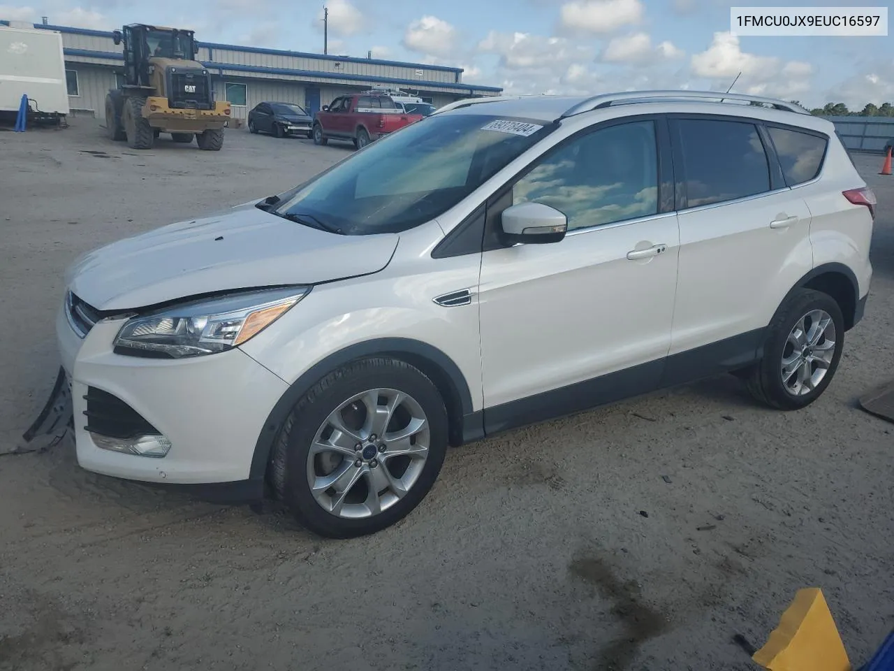 2014 Ford Escape Titanium VIN: 1FMCU0JX9EUC16597 Lot: 69378404