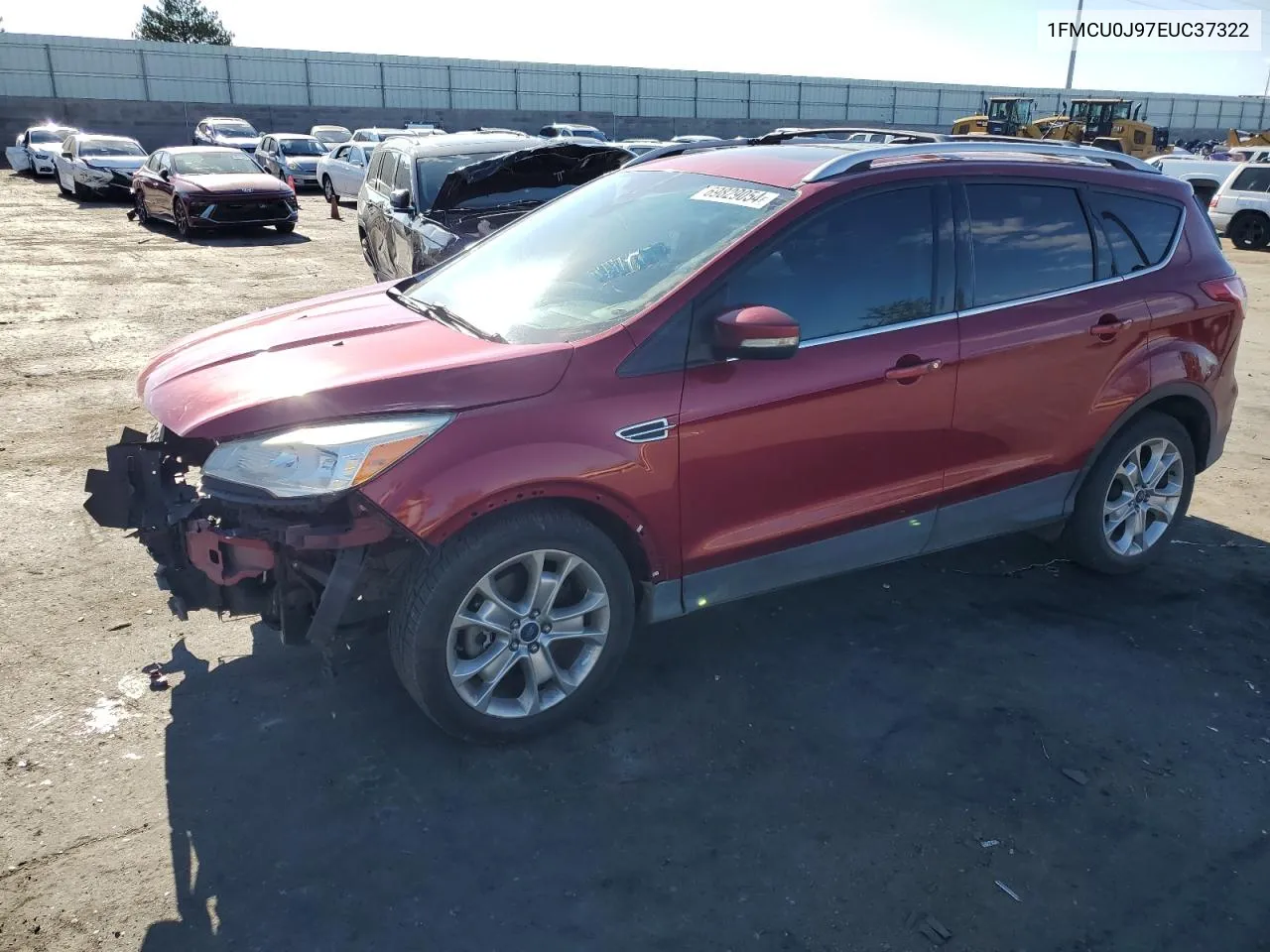 2014 Ford Escape Titanium VIN: 1FMCU0J97EUC37322 Lot: 69829054