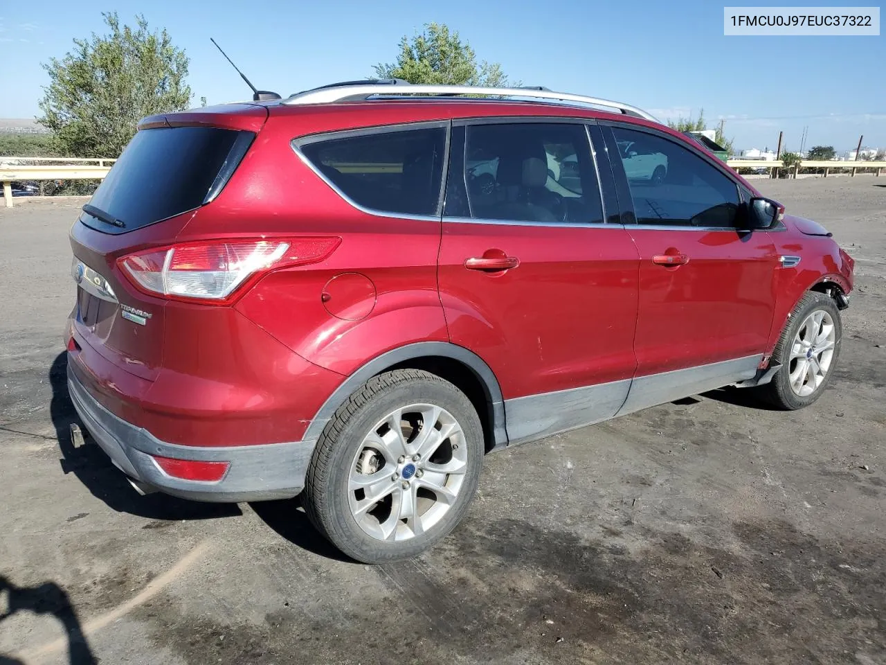 2014 Ford Escape Titanium VIN: 1FMCU0J97EUC37322 Lot: 69829054