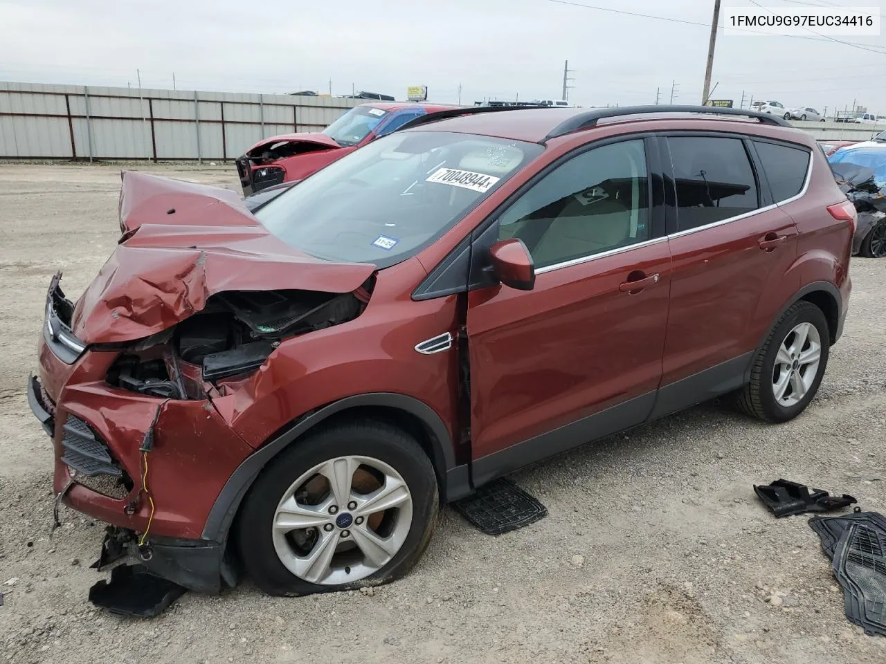 2014 Ford Escape Se VIN: 1FMCU9G97EUC34416 Lot: 70048944