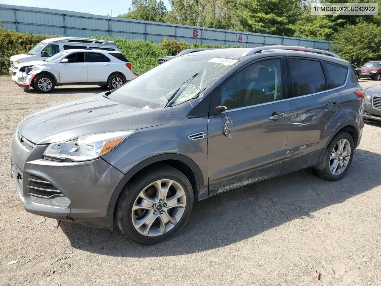 2014 Ford Escape Titanium VIN: 1FMCU9JX2EUC43922 Lot: 70150614