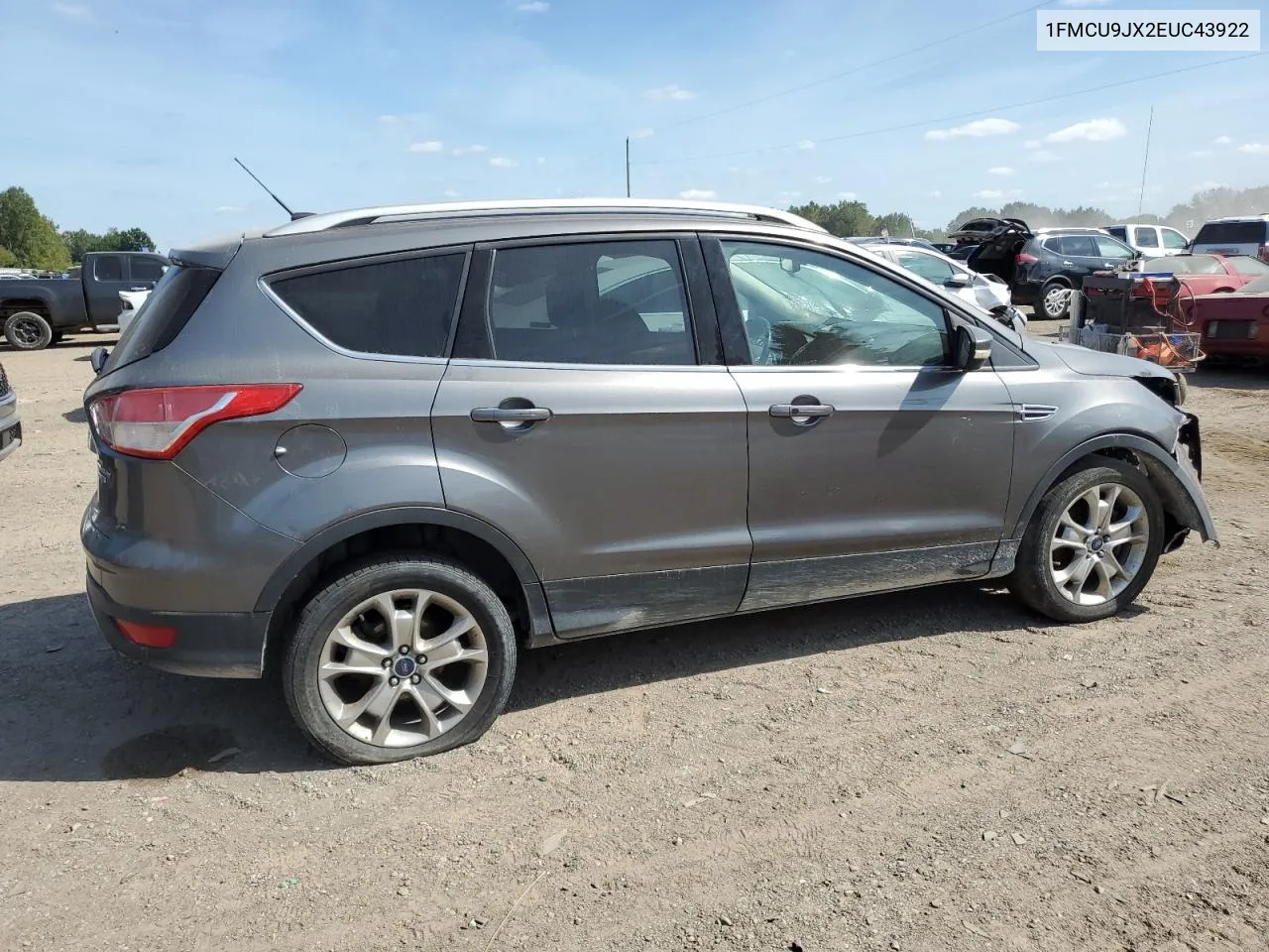 2014 Ford Escape Titanium VIN: 1FMCU9JX2EUC43922 Lot: 70150614