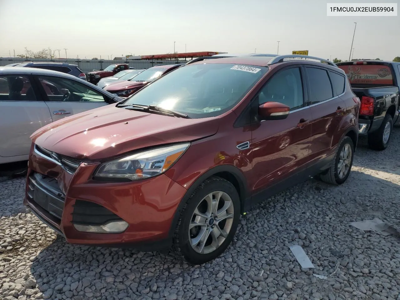 2014 Ford Escape Titanium VIN: 1FMCU0JX2EUB59904 Lot: 70437864