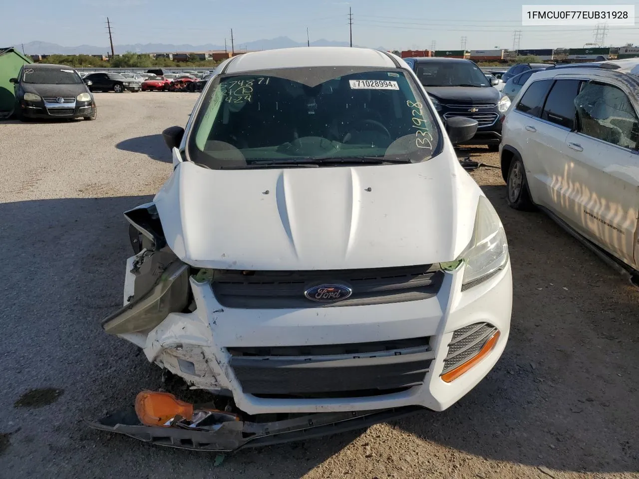 2014 Ford Escape S VIN: 1FMCU0F77EUB31928 Lot: 71028994