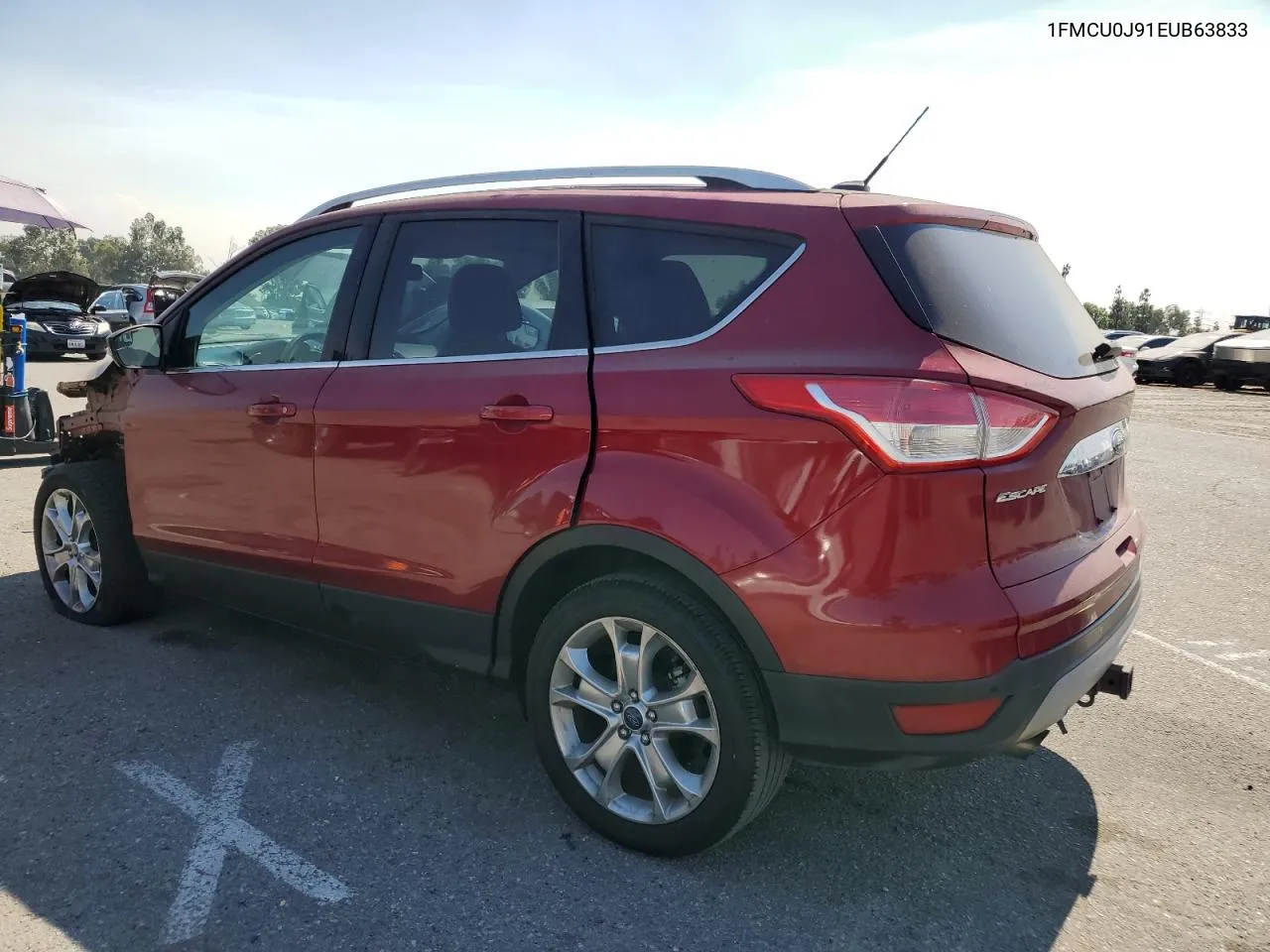 2014 Ford Escape Titanium VIN: 1FMCU0J91EUB63833 Lot: 71072324