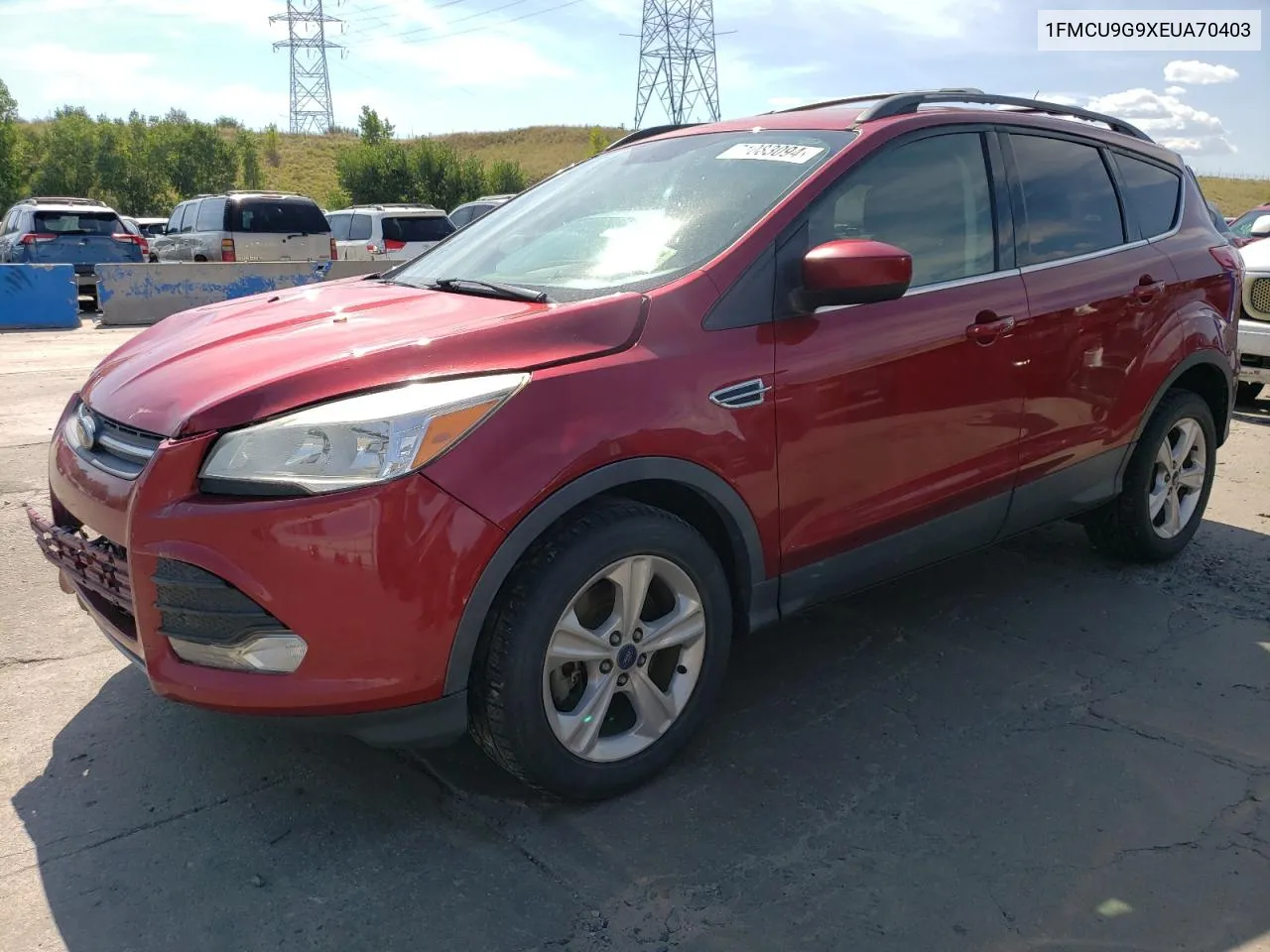 1FMCU9G9XEUA70403 2014 Ford Escape Se